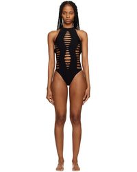Versace - Cut-out One Piece Swimsuit - Lyst