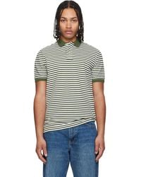 Polo Ralph Lauren - Khaki & Classic Fit Striped Mesh Polo - Lyst