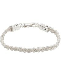 Emanuele Bicocchi - Tiny Ice Braided Bracelet - Lyst