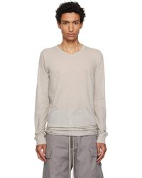 Rick Owens - Off- Tower Basic Ls T-Shirt - Lyst
