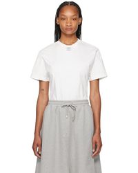 Adererror - T-shirt langle blanc - Lyst