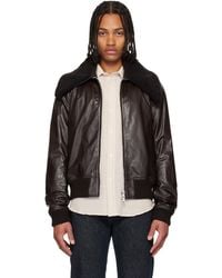 Our Legacy - Pharos Leather Bomber Jacket - Lyst