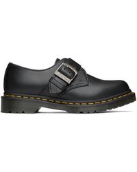 Dr. Martens - Black 1461 Buckle Pull Up Oxfords - Lyst