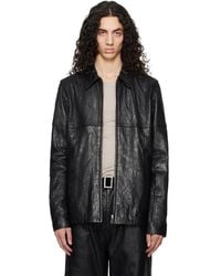 Rick Owens - Temple Brad Leather Jacket - Lyst