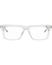 Dita Eyewear - Transparent & Gunmetal Lataro Glasses - Lyst