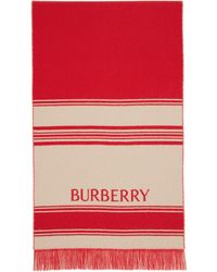 Burberry - Ekd Striped Wool Scarf - Lyst