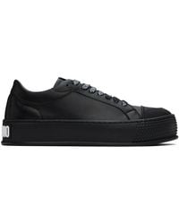 Moschino - Baskets Noires À Semelle Texturée - Lyst