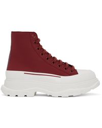 Mens Burgundy Sneakers for Men - Up to 