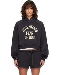 Fear Of God - Campus 90's Cropped Raglan Hoodie - Lyst