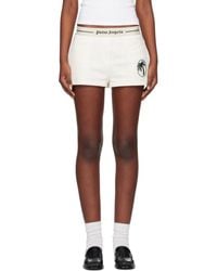 Palm Angels - Off- Oval Palm Sweat Shorts - Lyst