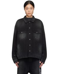 Balenciaga - Black Deconstructed Denim Jacket - Lyst