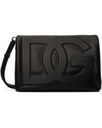Dolce & Gabbana - Sac à bandoulière noir à logo dg - Lyst