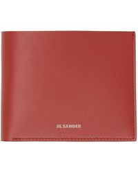 Jil Sander - Red Pocket Wallet - Lyst