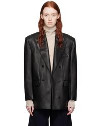 RECTO. - Victor Faux-leather Blazer - Lyst