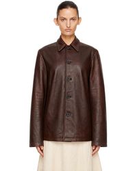 Studio Nicholson - Landau Leather Jacket - Lyst