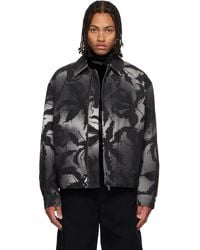 メンズ Dries Van Noten パデッド ジャケット ブラック | Lyst