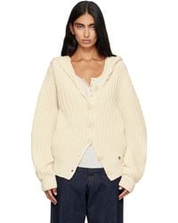 Stella McCartney - Chunky Ribbed Hooded Cardigan - Lyst