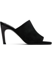 TOTEME - Velour-Leather Bandeau Mules - Lyst