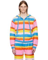 CASABLANCA - マルチカラー Fluffy Stripe オーバーサイズ フーディ - Lyst