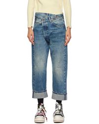 R13 - Blue Crossover Jeans - Lyst