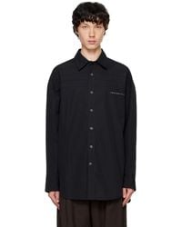 Feng Chen Wang - ブラック シーム シャツ - Lyst