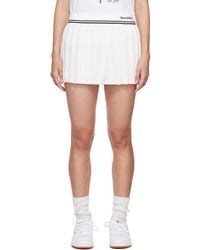 Sporty & Rich - Sportyrich オフホワイト Abigail プリーツ ミニスカート - Lyst