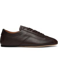 BOSS - Nappa-Leather Deed Logo Sneakers - Lyst