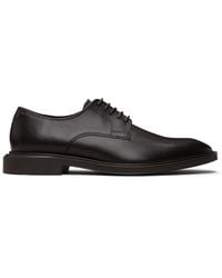 HUGO - Leather Embossed Logo Derbys - Lyst