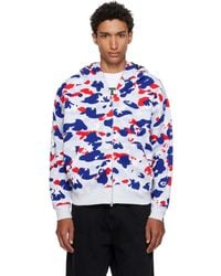 A Bathing Ape - Sta Strike Camo Shark Full Zip Hoodie - Lyst
