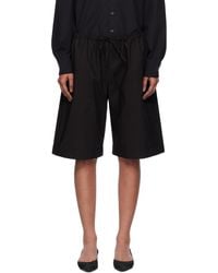 Bambou Roger Kwong - Cotton Poplin Oversized Shorts - Lyst