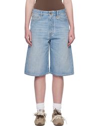 Amiri - Faded Denim Shorts - Lyst