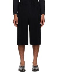 Homme Plissé Issey Miyake - Homme Plissé Issey Miyake Black Tailored Pleats 2 Trousers - Lyst