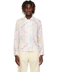 Bode - ホワイト Signature Scrawl シャツ - Lyst