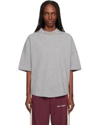 Palm Angels - Curved Logo Collar Over T-Shirt - Lyst