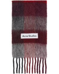 Acne Studios - Check Fringe Scarf - Lyst