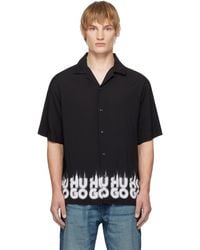 HUGO - ブラック Smoke オーバーサイズ ロゴプリント ヘム シャツ - Lyst