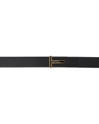 Tom Ford - Grain Leather Insert Buckle T Belt - Lyst