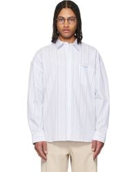WOOYOUNGMI - Oversized Stripe Shirt - Lyst