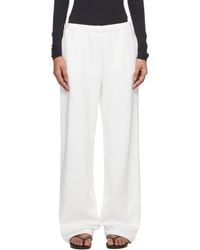 Skims - Off- Cotton Fleece Classic Straight Leg Lounge Pants - Lyst