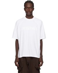 Jacquemus - Les Classiquesコレクション ホワイト Le T-shirt Typo Tシャツ - Lyst