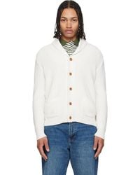 Polo Ralph Lauren - Off- Cotton Shawl-Collar Cardigan - Lyst
