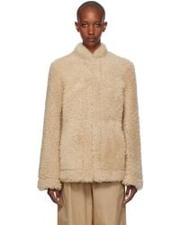 TOTEME - Veste Cinched En Peau Lainée - Lyst