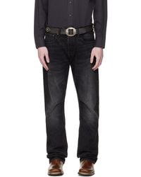 RRL - Slim Boot Distressed Selvedge Jeans - Lyst