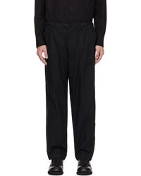 Yohji Yamamoto - Bs Herringbone Hem Zip Painter Trousers - Lyst