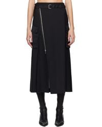 Sacai - スーツ&ナイロンツイル ミディアムスカート - Lyst