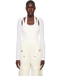 Dion Lee - White Combat Corset Tank Top - Lyst