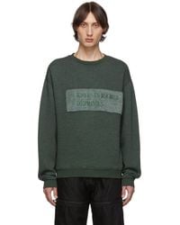 Men's Green Crew neck sweaters - Lyst