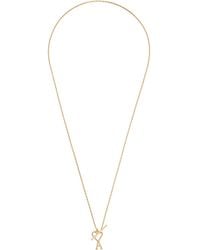 Ami Paris - Ami De Coeur Chain Necklace - Lyst