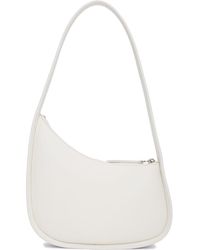 the row half moon leather shoulder bolsa
