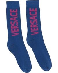 Versace - Logo Socks - Lyst